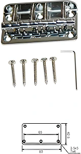 Kobylka na basgitaru BBR1-CR 4-strunová Dr.Parts