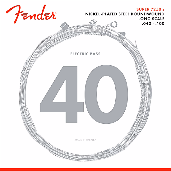 Struny na elektrickú basgitaru 40-100 7250L Fender
