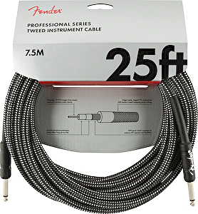 Nástrojový kábel série Professional, rovný/rovný 7,5m 25' sivý tweed Fender
