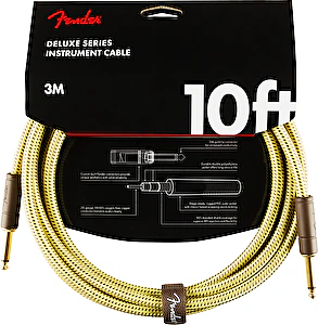 Nástrojový kábel série Deluxe, rovný/rovný 3m 10' tweed Fender
