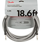 Nástrojový kábel série Professional, rovný/rovný 5,5m 18,6' biely tweed Fender