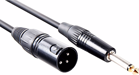 Mikrofónový kábel XLR samec/ jack 6,3mm 10m Pronomic