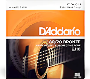 Struny na akustickú gitaru 10-47 EJ10 D´Addario