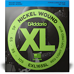 Struny na elektrickú basgitaru EXL165SL Super long D´Addario
