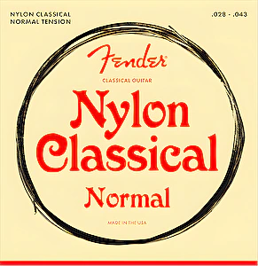 Struny na klasickú gitaru 28-43 100 clear/silver nylon medium Fender