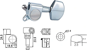 Ladiaca mechanika AMH7001-CR na akustickú gitaru Dr.Parts
