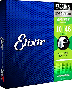 Struny na elektrickú gitaru 10-46 Light Optiweb Elixír