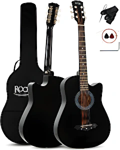 Akustická gitara WSD-5C-BK Slim Line black Rocktile
