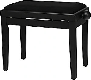 Klavírna lavica Black Matte Classic Cantabile
