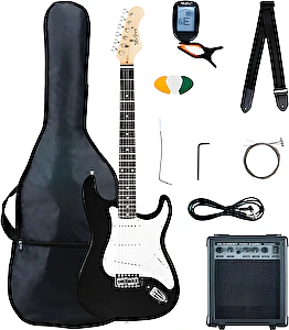 Elektrická gitara Rockit ST-Komplettset Black Rocktile