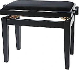 Klavírna lavica Deluxe Black Matt Gewa