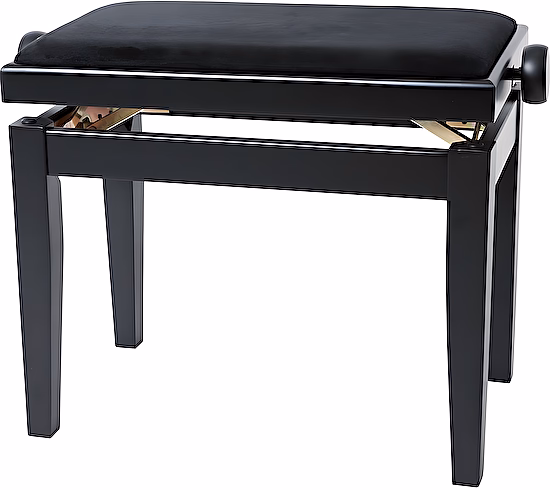 Klavírna lavica Deluxe Black Matt Gewa