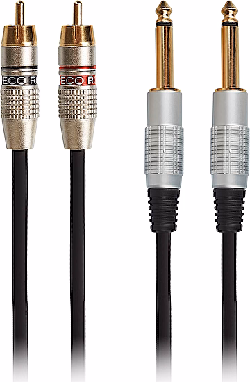Audio kábel 2xjack 6,3mm/2xcinch 3m Eagle Bespeco