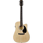 Elektro-akustická gitara SA-105CE natural Squier Fender