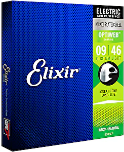 Struny na elektrickú gitaru 09-46 Custom Light Optiweb Elixír