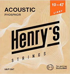 Struny na akustickú gitaru 10-47 phosphorbronze Henry's