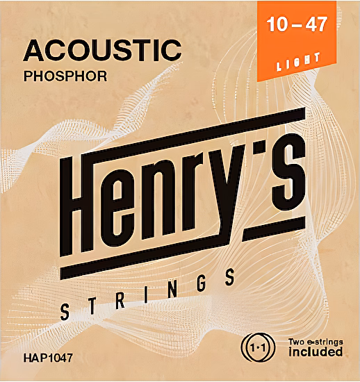 Struny na akustickú gitaru 10-47 phosphorbronze Henry's