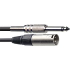 Mikrofónový kábel SAC3PXM DLl XLR samec/JACK 3m Stagg