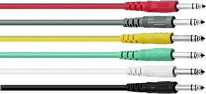 Audio kábel  jack 6,3mm/ jack 6,3mm 0,6m stereo Omnitronic