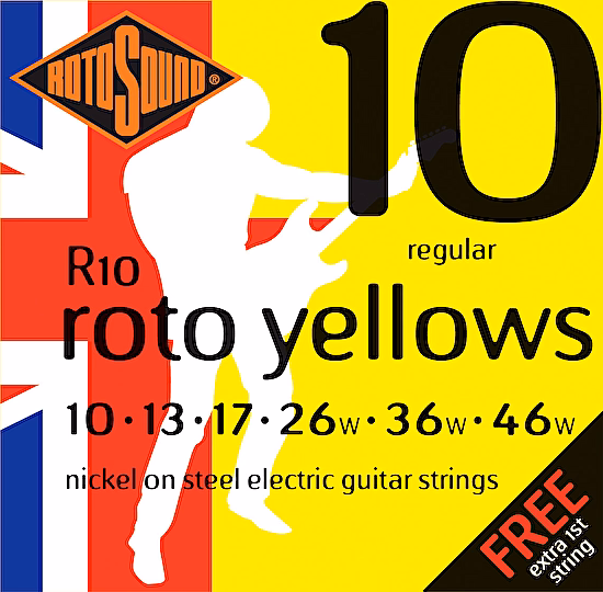 Struny na elektrickú gitaru 10-56 R10 Rotosound niklové