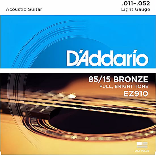 Struny na akustickú gitaru 11-52 bronze EZ910 D´addario