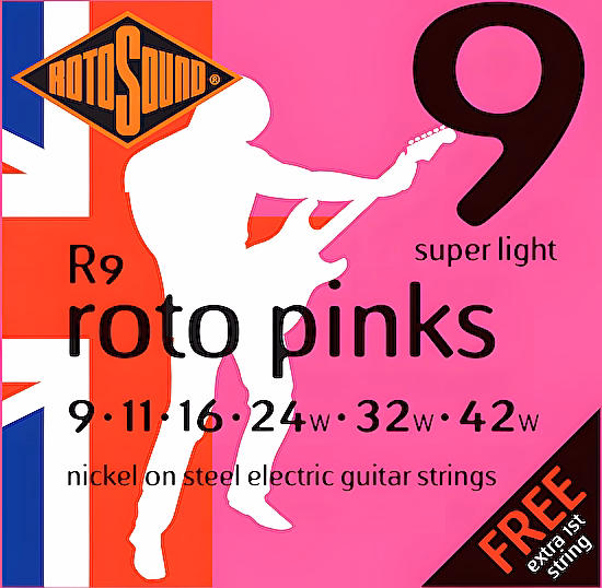 Struny na elektrickú gitaru 09-52 R9-7 7str.Rotosound niklové