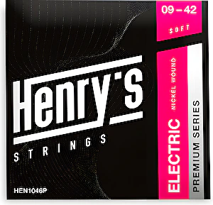 Struny na elektrickú gitaru 09-42 Premium nickel Henry's