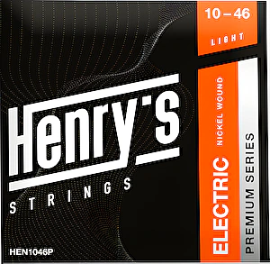 Struny na elektrickú gitaru 10-46 Premium nickel Henry's