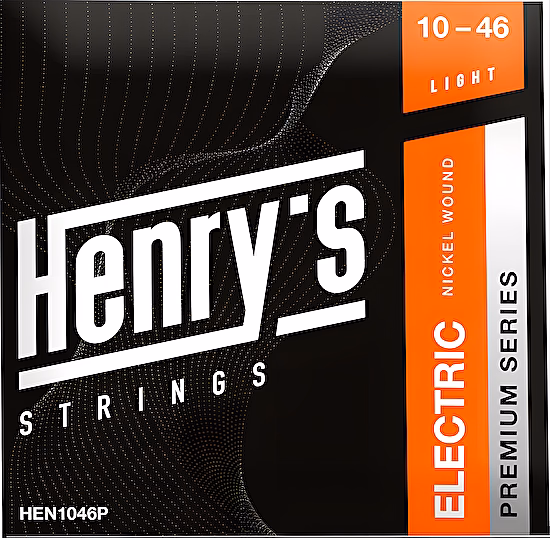 Struny na elektrickú gitaru 10-46 Premium nickel Henry's