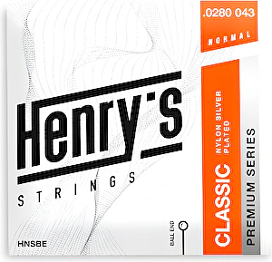 Struny na klasickú gitaru Ball End Nylon Silver normal Henry's