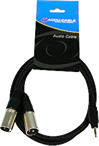 Audio kábel AC-J3S-2XM/3 3,5 Jack St/2x XLR m 3,0m ADJ
