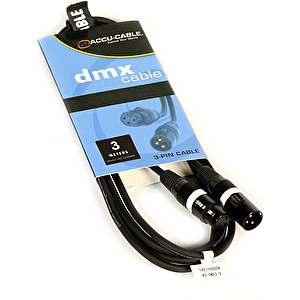 DMX kábel AC-DMX3/3 3 P. XLRM/3 P. XLRF 3m ADJ
