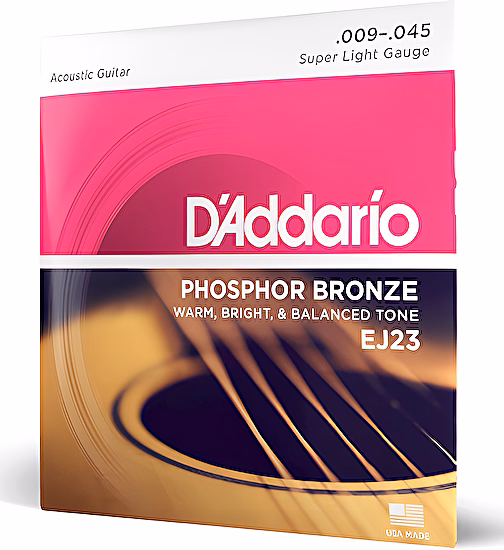 Struny na akustickú gitaru 9-45 Phosphor Bronze EJ23 D´addario