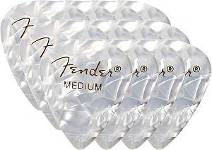 Trsátka WHITE MOTO medium Fender 12ks