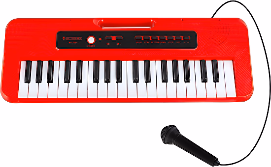 Klávesy KK-2501 detský keyboard red Mcgrey