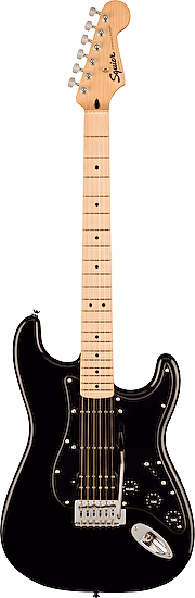 Elektrická gitara Squier Sonic Stratocaster HSS MN Black Fender