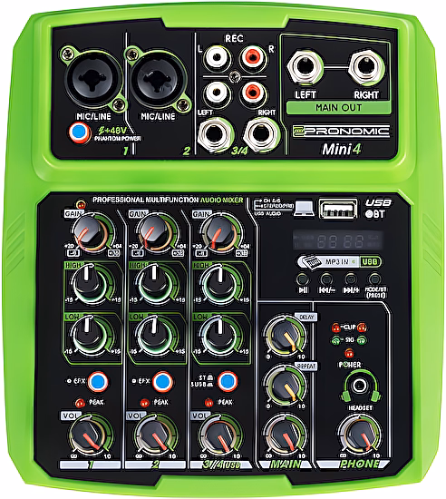 Analógový mixpult Mini4 USB Pronomic