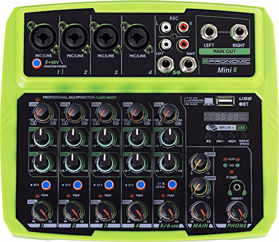 Analógový mixpult Mini6 USB Pronomic