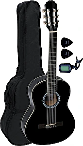 Klasická gitara 4/4 Basic Set čierna GEWA 