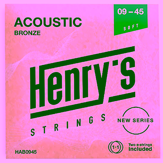 Struny na akustickú gitaru 09-45 bronze Henry's