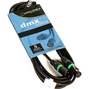 DMX kábel AC-DMX3/5 3 P. XLRM/3 P. XLRF 5m ADJ