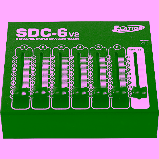 Ovládač DMX SDC-6 FADERDESK V2 black Adj
