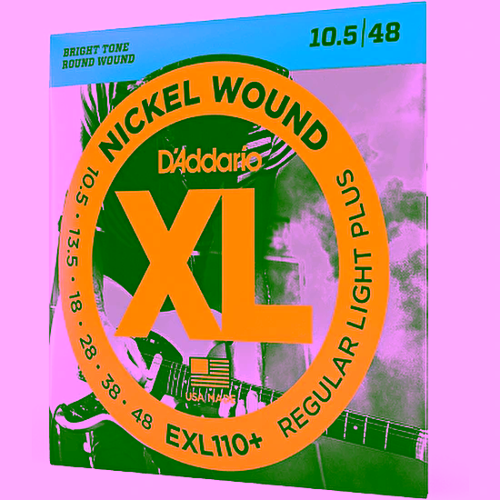 Struny na elektrickú gitaru 10,5-48 niklové, séria XL D´addario