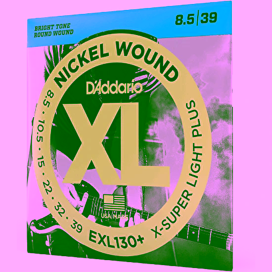 Struny na elektrickú gitaru 8,5-39 niklové, séria XL D´addario
