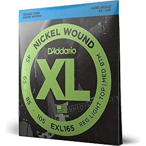 Struny na elektrickú basgitaru EXL165 45-105 D´Addario