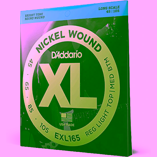 Struny na elektrickú basgitaru EXL165 45-105 D´addario