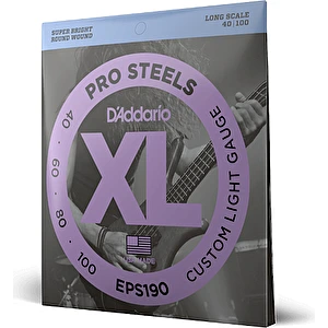 Struny na elektrickú basgitaru 40-100 Pro steels D´Addario