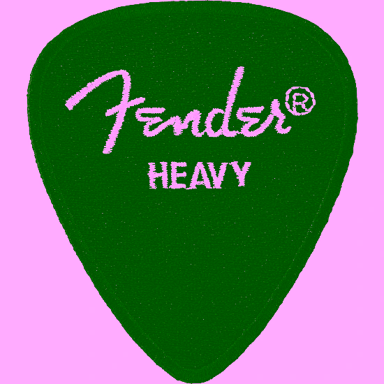 Nášivka Heavy Pick Patch, Black Fender