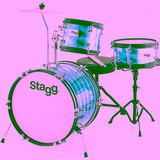 Akustické bicie TIM JR 3/16B BL detská sada Stagg