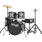 Akustické bicie TIM120B BK 5-dielna sada black Stagg